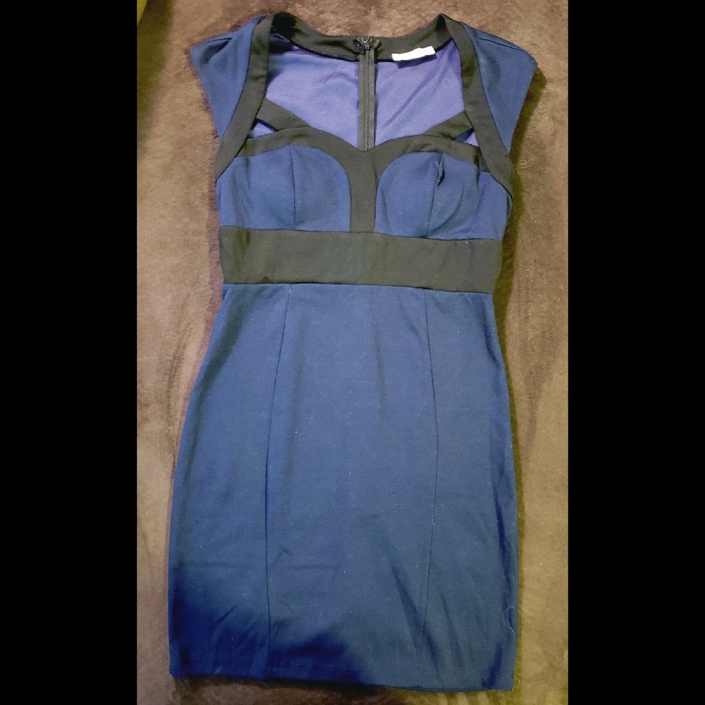 Navy Pencil Skirt Dress